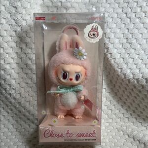 Pop Mart PopLand Labubu Mokoko Vinyl Face Pendant PINK Tag (FREEBIE)